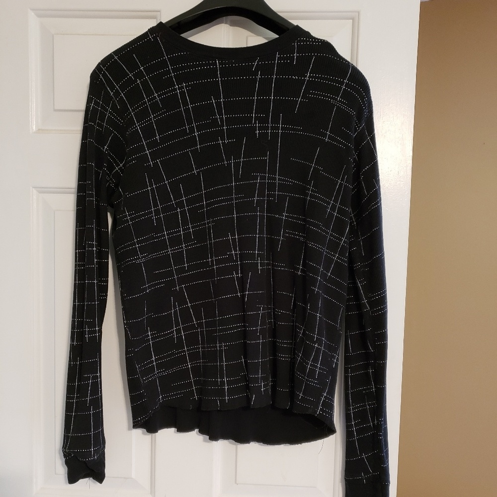Mens black/white sweater